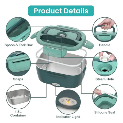 Electric Dual Function Heating Lunchbox